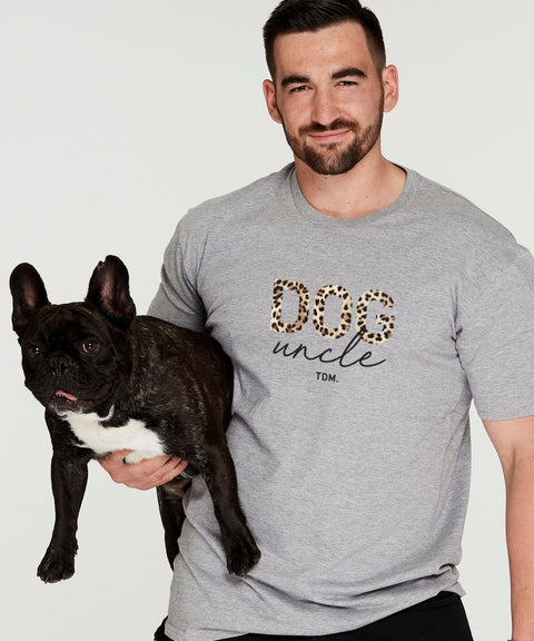 Dog Uncle: Leopard Men's T-Shirt - The Dog Mum