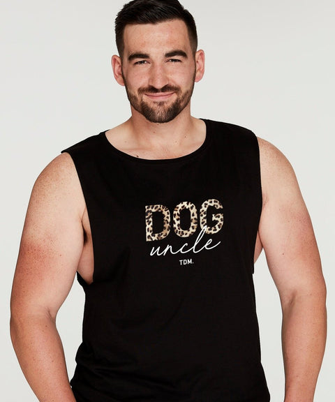 Dog Uncle: Leopard Men's Tank - The Dog Mum