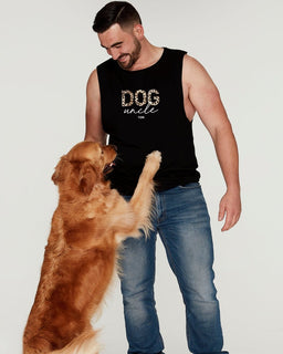 Dog Uncle: Leopard Men's Tank - The Dog Mum