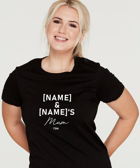 [Dog Name & Dog Name]'s Dog Mum Classic T-Shirt - The Dog Mum