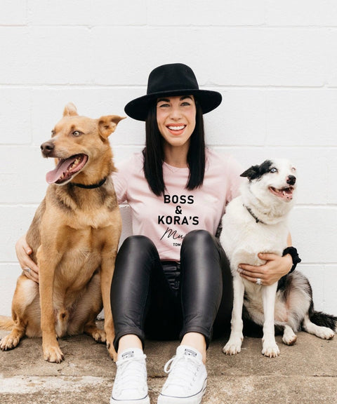 [Dog Name & Dog Name]'s Dog Mum Classic T-Shirt - The Dog Mum