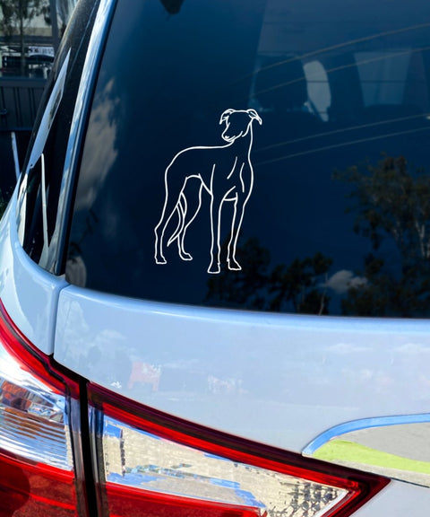 Greyhound Bumper Sticker - The Dog Mum