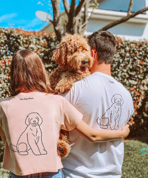 Groodle Dad Illustration: T-Shirt - The Dog Mum
