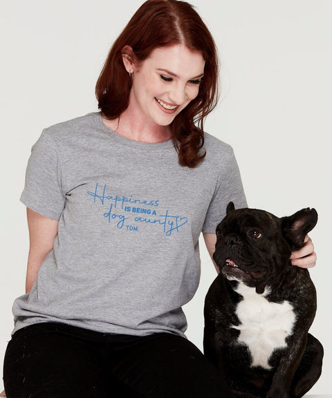 Happiness Is Being A Dog Aunty: Classic T-Shirt - The Dog Mum
