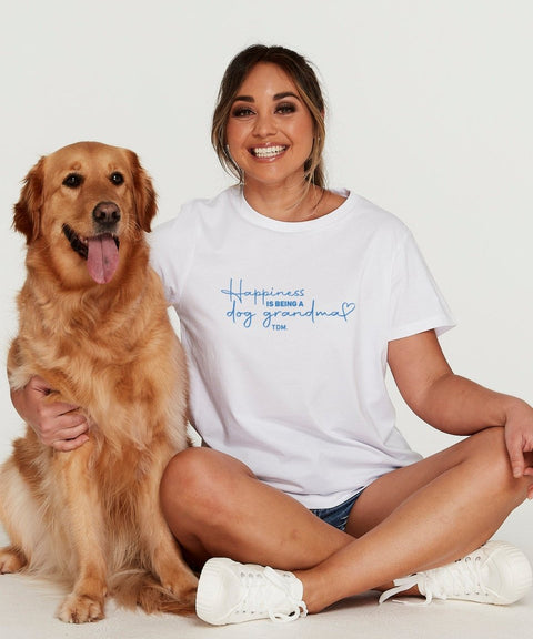 Happiness Is Being A Dog Grandma/Nanna: Classic T-Shirt - The Dog Mum