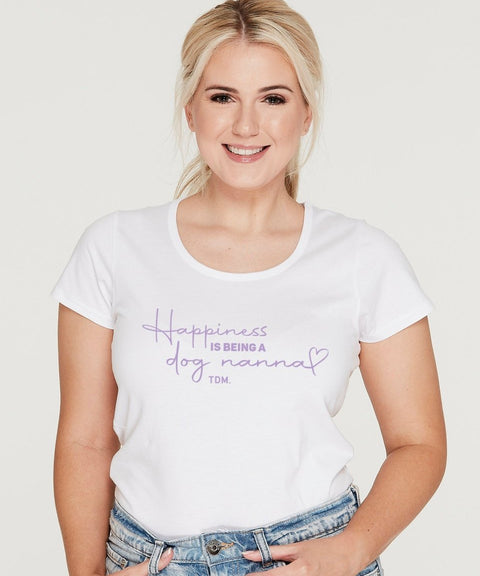 Happiness Is Being A Dog Grandma/Nanna: Scoop T-Shirt - The Dog Mum