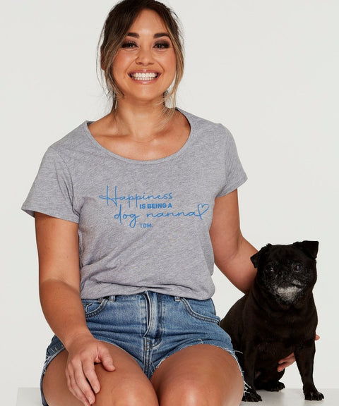 Happiness Is Being A Dog Grandma/Nanna: Scoop T-Shirt - The Dog Mum