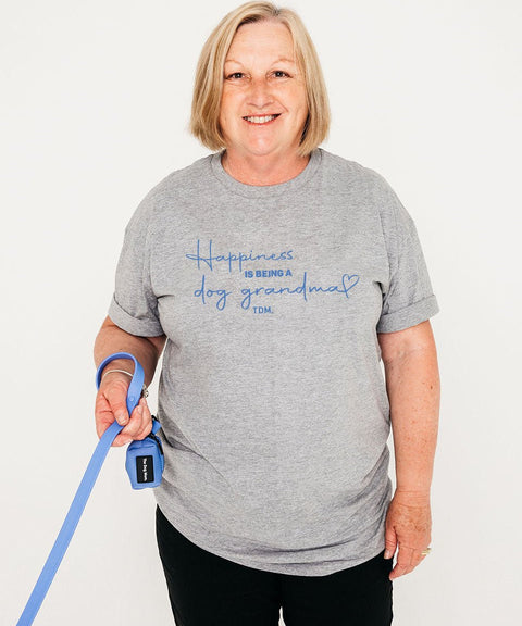 Happiness Is Being A Dog Grandma/Nanna: Unisex T-Shirt - The Dog Mum