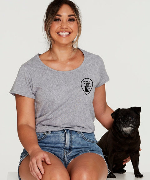Home Is Where The Dog Is: Scoop T-Shirt - The Dog Mum