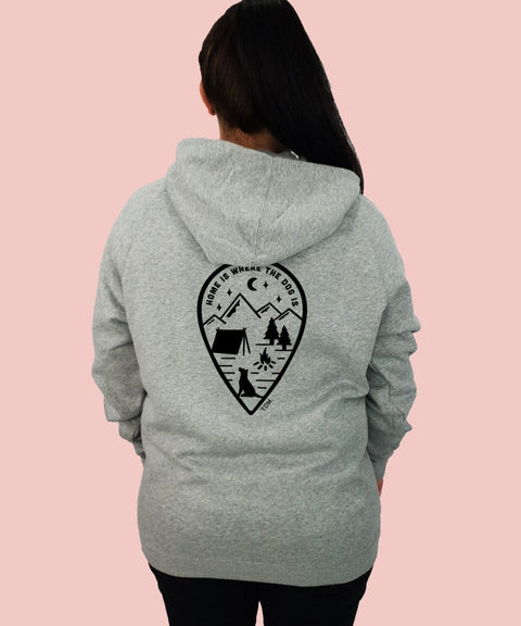 Home Is Where The Dog Is: Unisex Hoodie - The Dog Mum
