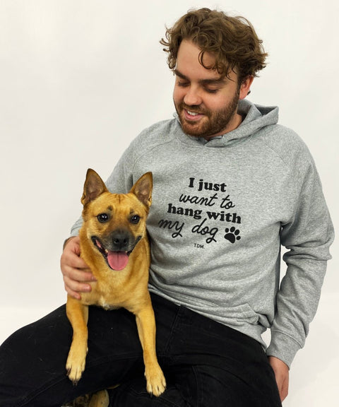 I Just Want To Hang With My Dog/s Men's Hoodie - The Dog Mum