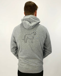 Irish Wolfhound Dad Illustration: Unisex Hoodie - The Dog Mum