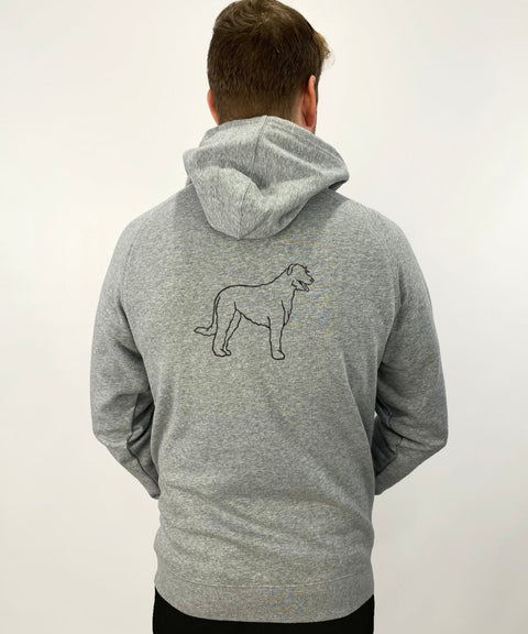 Irish Wolfhound Dad Illustration: Unisex Hoodie - The Dog Mum