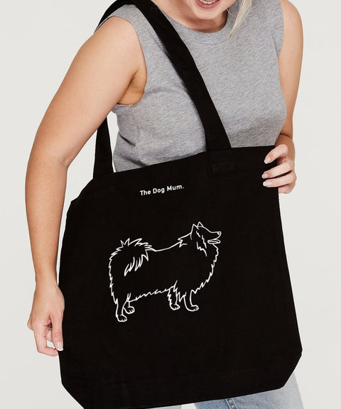 Japanese Spitz Mum Illustration: Luxe Tote Bag - The Dog Mum