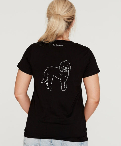 Labradoodle Mum Illustration: Classic T-Shirt - The Dog Mum
