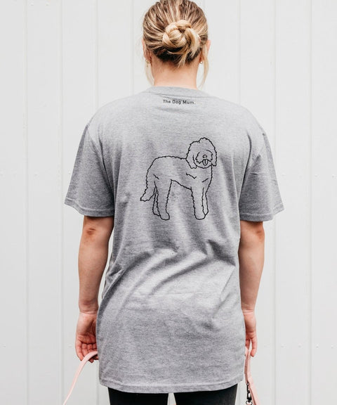 Labradoodle Mum Illustration: Unisex T-Shirt - The Dog Mum