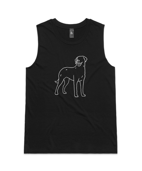 Curly Coated Retriever Mum Illustration: Tank - The Dog Mum