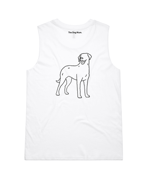 Curly Coated Retriever Mum Illustration: Tank - The Dog Mum