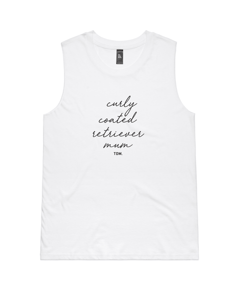 Curly Coated Retriever Mum Illustration: Tank - The Dog Mum