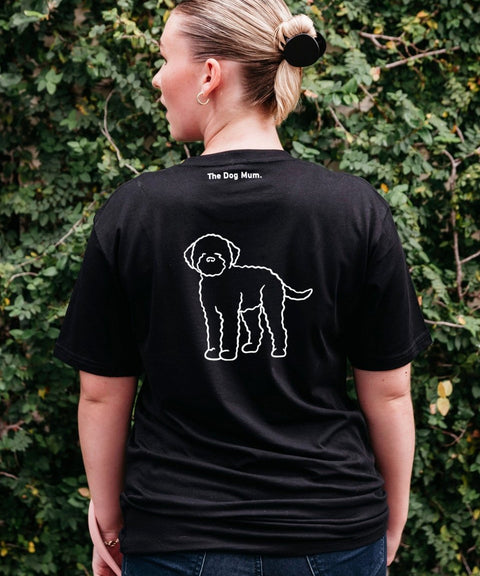 Lagotto Romagnolo Mum Illustration: Unisex T-Shirt - The Dog Mum