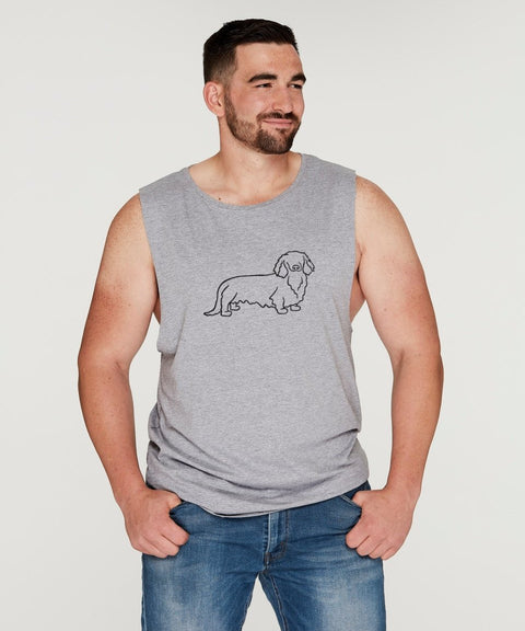 Long Haired Dachshund Dad Illustration: Tank - The Dog Mum