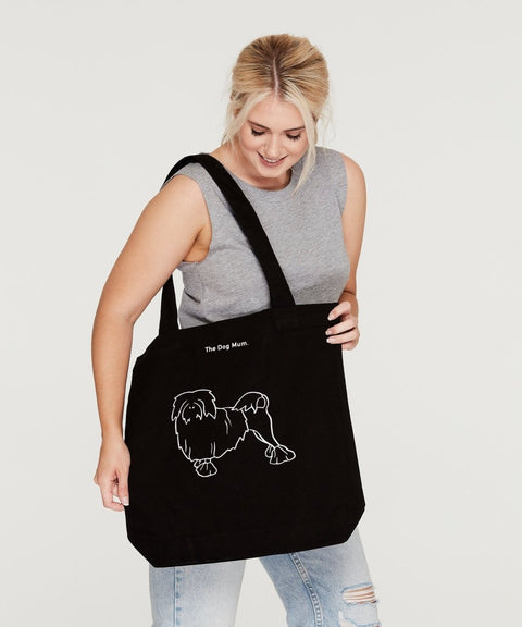 Lowchen Mum Illustration: Luxe Tote Bag - The Dog Mum