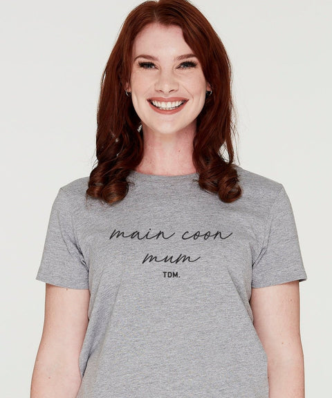 Maine Coon Mum Illustration: Classic T-Shirt - The Dog Mum