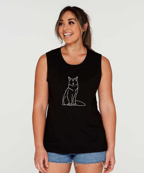 Maine Coon Mum Illustration: Tank - The Dog Mum