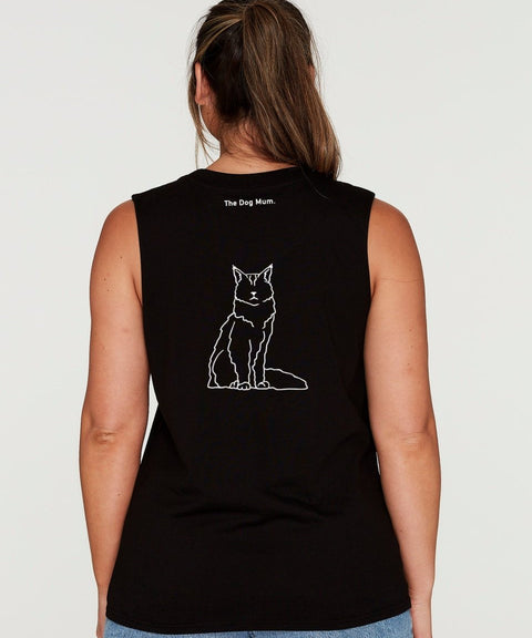 Maine Coon Mum Illustration: Tank - The Dog Mum