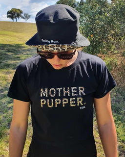 CLEARANCE - Motherpupper: Leopard Classic T-Shirt - The Dog Mum
