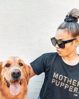 Motherpupper: Leopard Crop T-Shirt - The Dog Mum