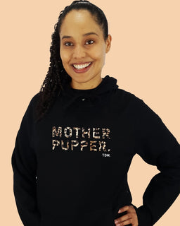 Motherpupper: Leopard Unisex Hoodie - The Dog Mum