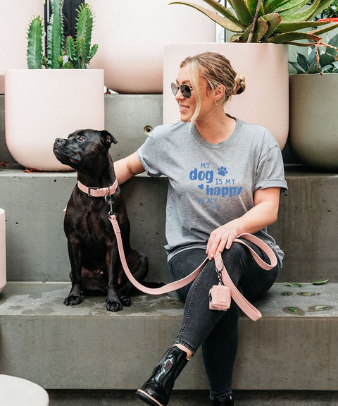 My Dog/s Is/Are My Happy Place: Unisex T-Shirt - The Dog Mum