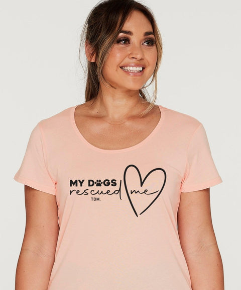 My Dog/s Rescued Me: Scoop T-Shirt - The Dog Mum