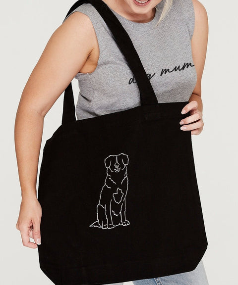 Nova Scotia Duck Tolling Retriever Mum Illustration: Luxe Tote Bag - The Dog Mum