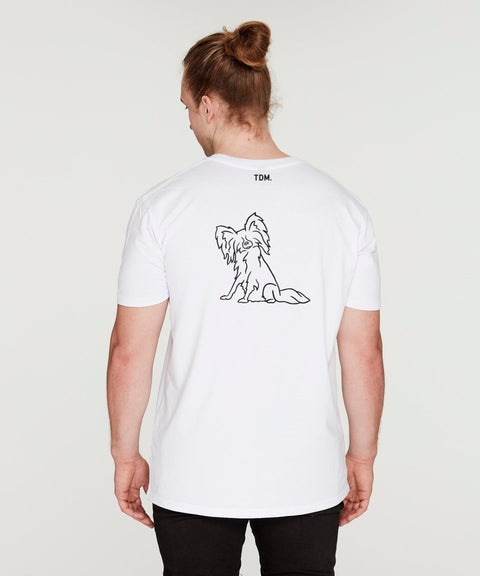 Papillon Dad Illustration: T-Shirt - The Dog Mum