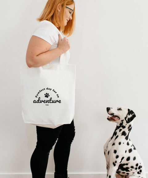 Pawfect Day For An Adventure: Luxe Tote Bag - The Dog Mum