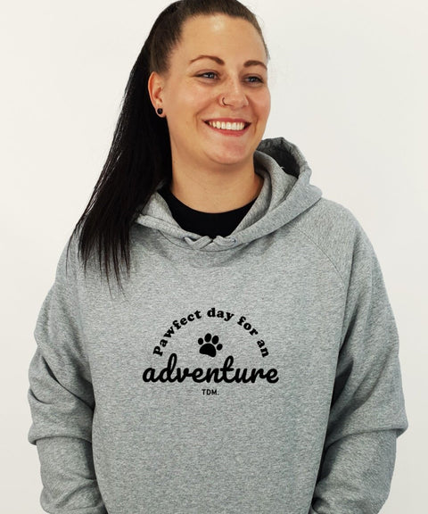 Pawfect Day For An Adventure: Unisex Hoodie - The Dog Mum
