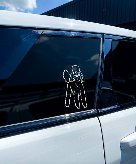 Poodle Bumper Sticker - The Dog Mum