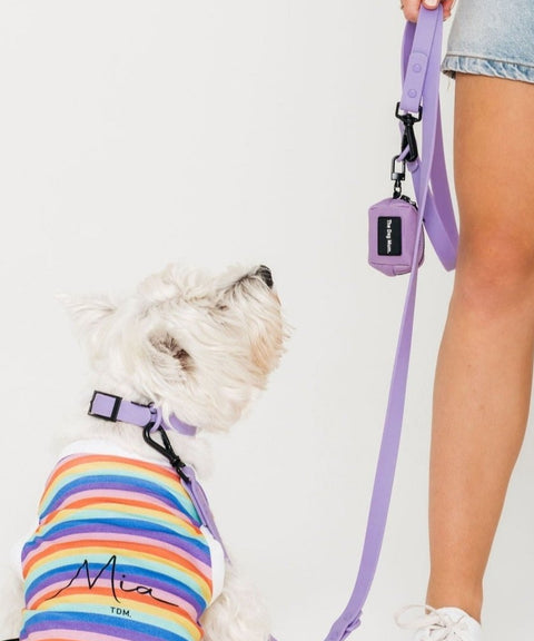 Walk Kit Miami Lilac: Collar + Leash + Bag Holder - The Dog Mum