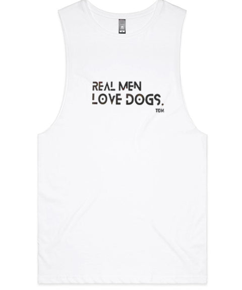 Real Men Love Dogs Mens Tank