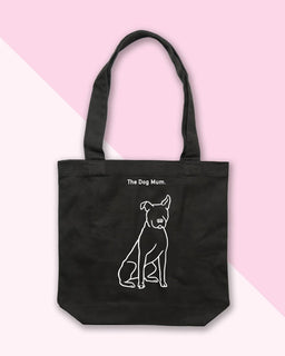 Rescue Dog Illustration: Luxe Tote Bag - The Dog Mum
