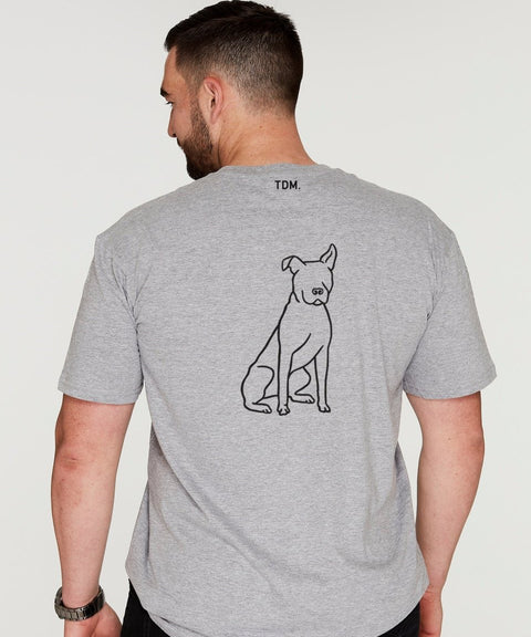 Rescue Dog Illustration: Men's T-Shirt - The Dog Mum
