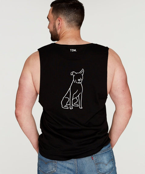 Rescue Dog Illustration: Men's Tank - The Dog Mum