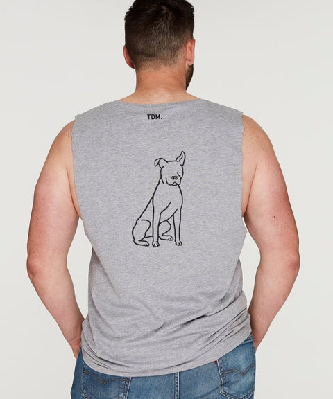 Rescue Dog Illustration: Men's Tank - The Dog Mum