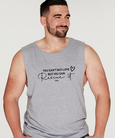 Rescue Dog Illustration: Men's Tank - The Dog Mum