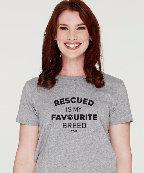 Rescued Is My Favourite Breed: Classic T-Shirt - The Dog Mum