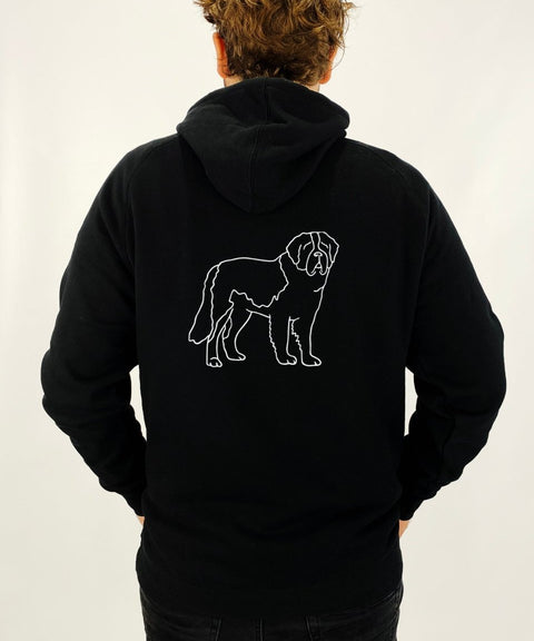 Saint Bernard Dad Illustration: Unisex Hoodie - The Dog Mum