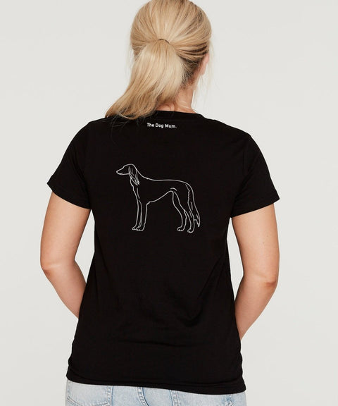 Saluki Mum Illustration: Classic T-Shirt - The Dog Mum