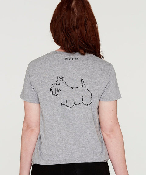Scottish Terrier Mum Illustration: Classic T-Shirt - The Dog Mum